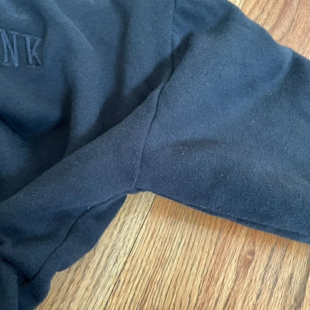 VS PINK VICTORIA'S SECRET Reversible Sherpa Lined Full Zip Hoodie Sweatshirt M - Picture 16 of 16